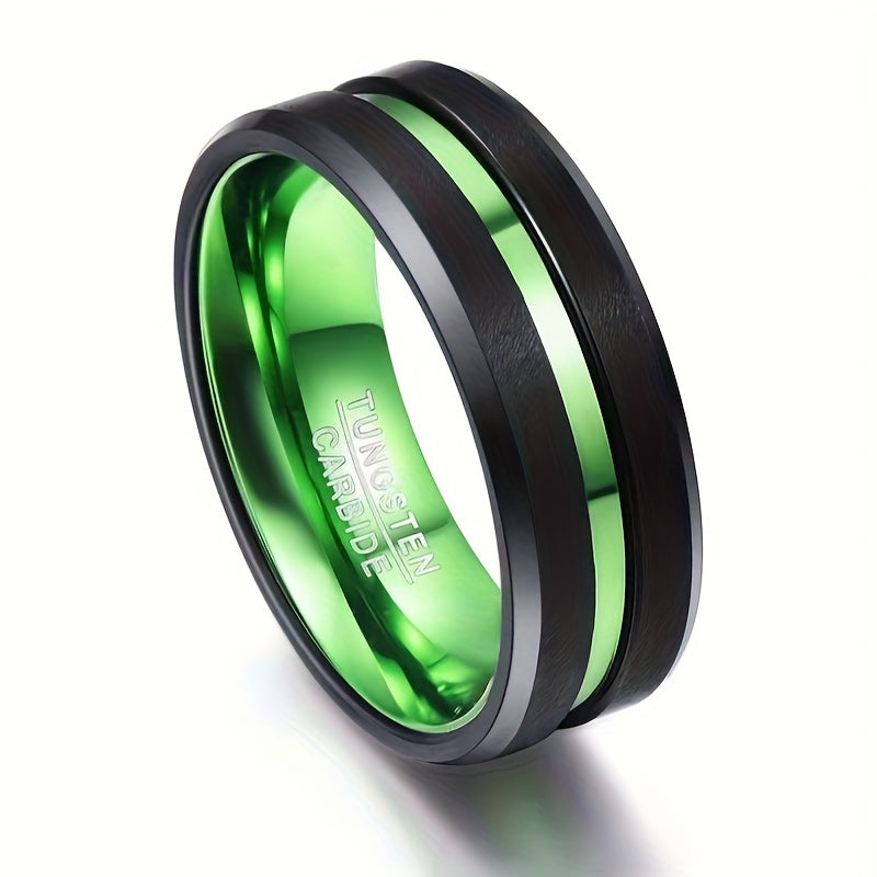 1pc Tungsten Band Ring Minimalist Design For Men And Women