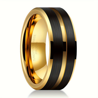 6mm/8mm Tungsten Carbide Wedding Band Ring For Men & Women