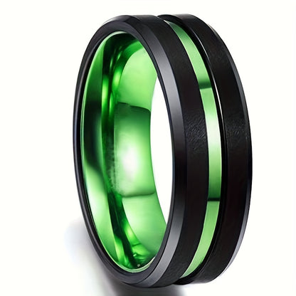 1pc Tungsten Band Ring Minimalist Design For Men And Women