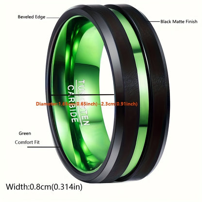 1pc Tungsten Band Ring Minimalist Design For Men And Women