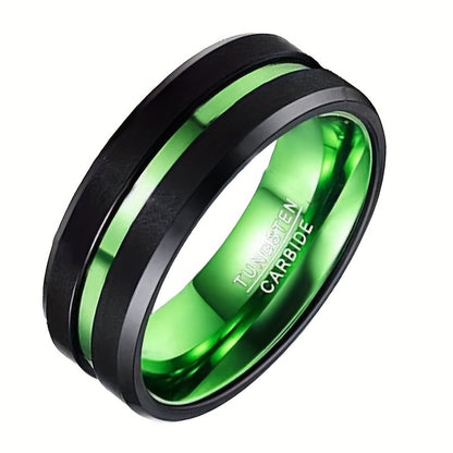 1pc Tungsten Band Ring Minimalist Design For Men And Women